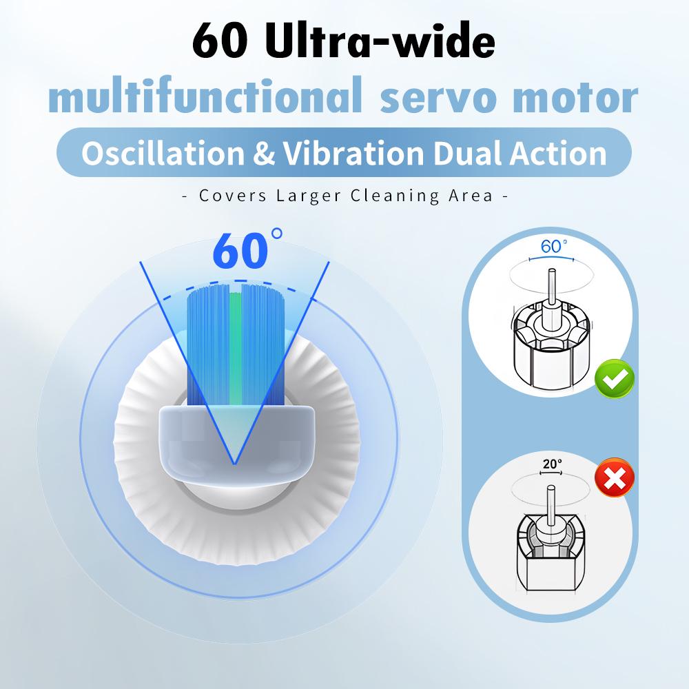 Sonic Electric Toothbrush Smart Ultrasonic Dental Teeth Whitening Rechargeable Adult Tooth Brush Sarmocare X300U with 6 Brushs