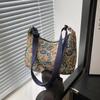 Casual Artistic Printing Underarm Niche Literary Niche Shoulder Fashion Bag Women   Tote Bag Only Beautiful Women Bag