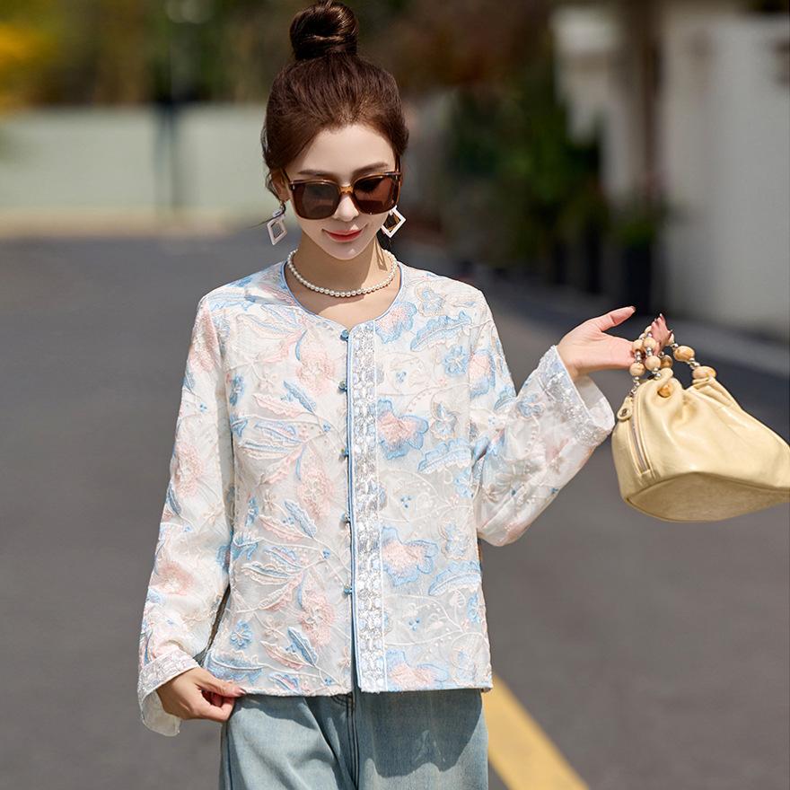 Embroidered Jacket Women's Spring Sunscreen Clothes New Popular Early Spring Super Fire Top