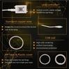 2PCS LED Angel Eyes Lights RGB APP Bluetooth Halo Rings For Car Motorcycle Truck