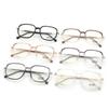 Vintage Square Glitter Frame Anti-blue Glasses Women Fashion Optical Eyewear Eyeglasses