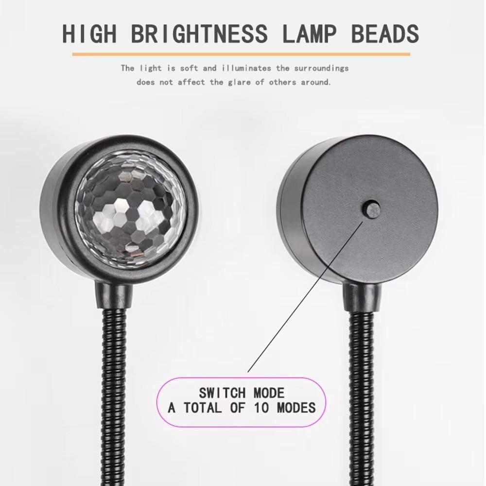 ABS LED Car Roof Light Adjustable USB Decorative Lamp New Ambience Light  Car Interior
