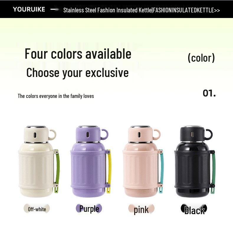 Large Capacity Insulated Thermos Flask – Portable Water Cup for Students, Men & Women