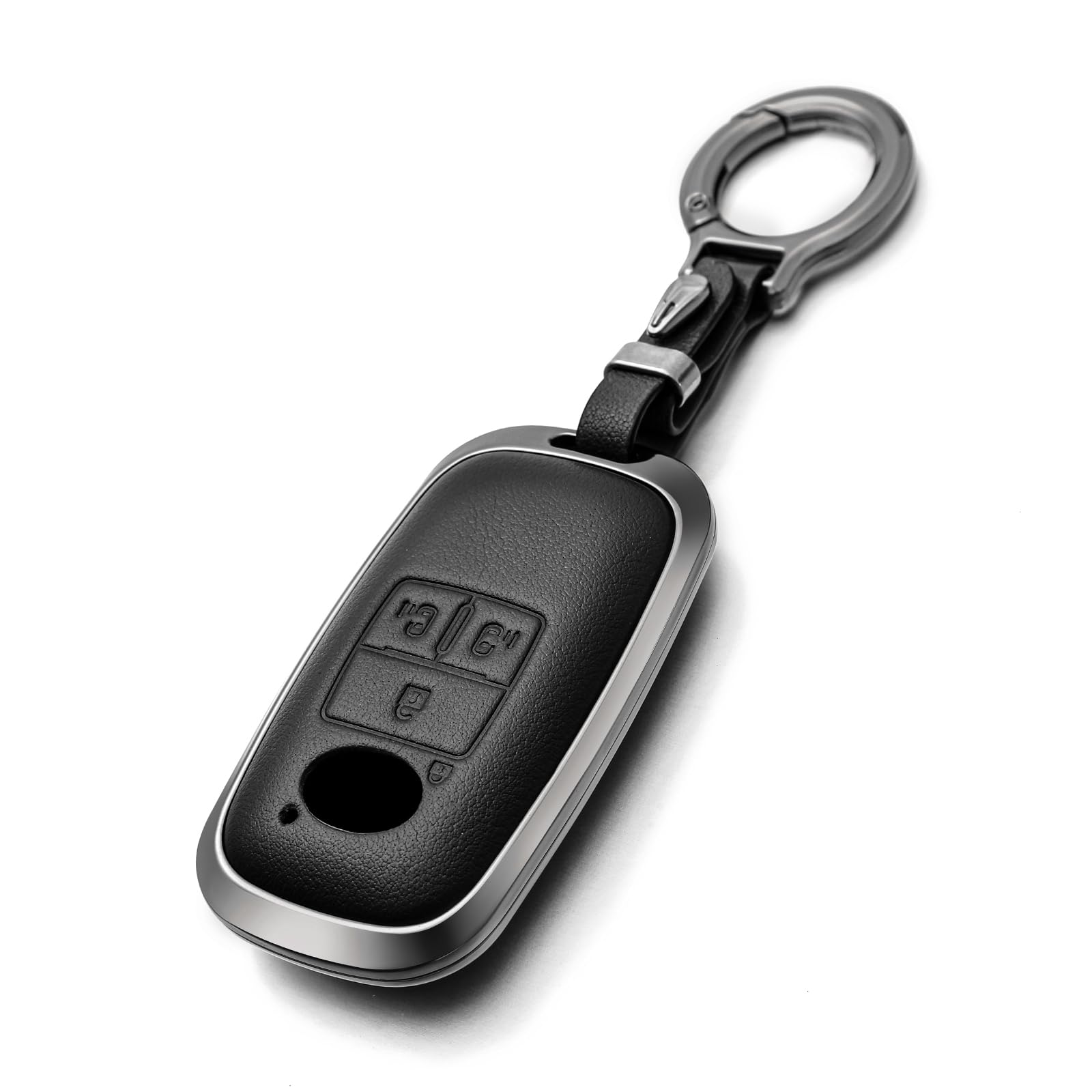 

OFFCURVE Daihatsu Toyota Smart Key Case, Compatible with Zinc Alloy Frame & Genuine Leather, чёрный