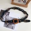 Meier Waist cord bohemia braided hemp rope waist chain thin belt for women