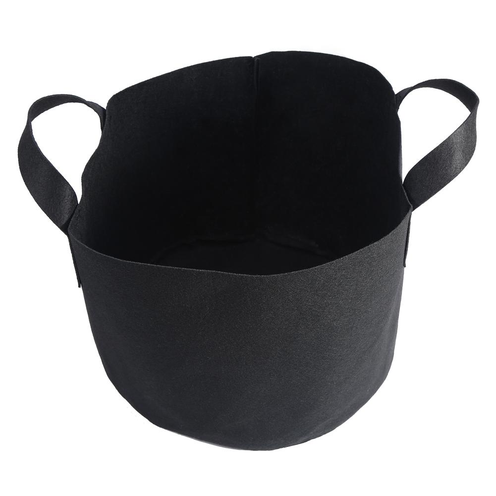 Black Plants Growing Bag Vegetable Flower Aeration Planting Pot Container (7 Gallon 30 X 35cm)