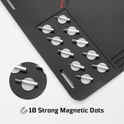 Gun Cleaning Mat Rifle Pistol Gun Mat With Magnetic Dots Non-Slip With Organizer Parts Tray Protective Workbench Mat