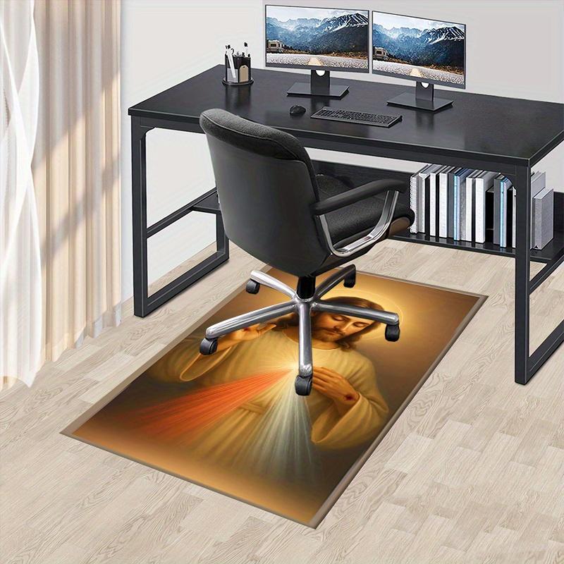 

1pc Divine Light,Sacred Heart,Resurrection Office Carpet Soft Polyester Entrance Carpet Washable Non 60cm by 90cm
