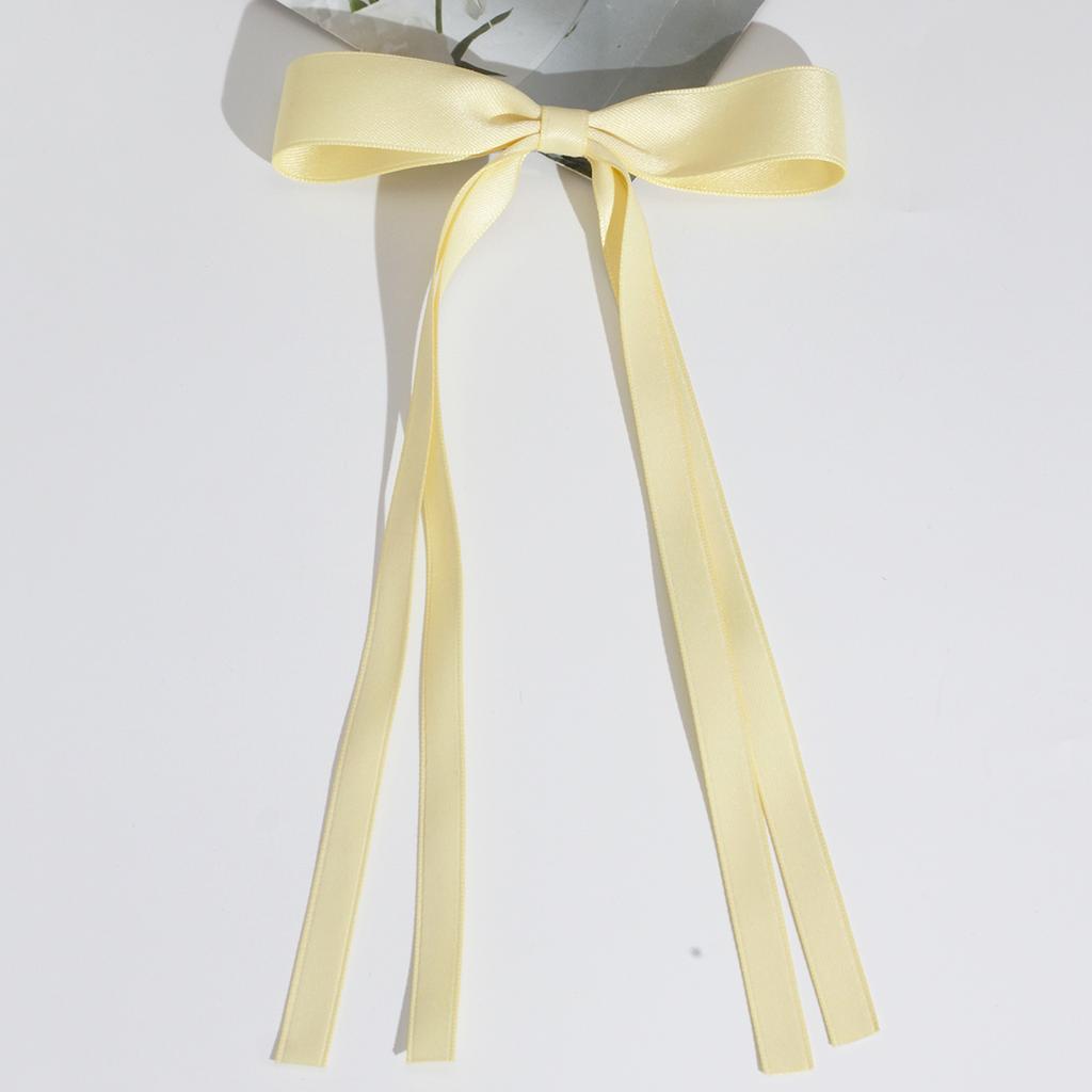 Lystrfac Fashion Fabric Ribbon Hair Bow Hairpin for Women Girls Hair Clips Back Head Top Clip Female Hair Accessories