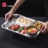 LIJIA FITMENT Stainless Steel Divided Meal Tray