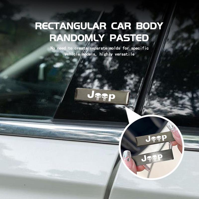 Car Trunk Body Sticker Aluminum Alloy Emblem Auto Stickers For Jeep Compass Renegade Cherokee Wrangler JK Patriot Liberty ALZ1