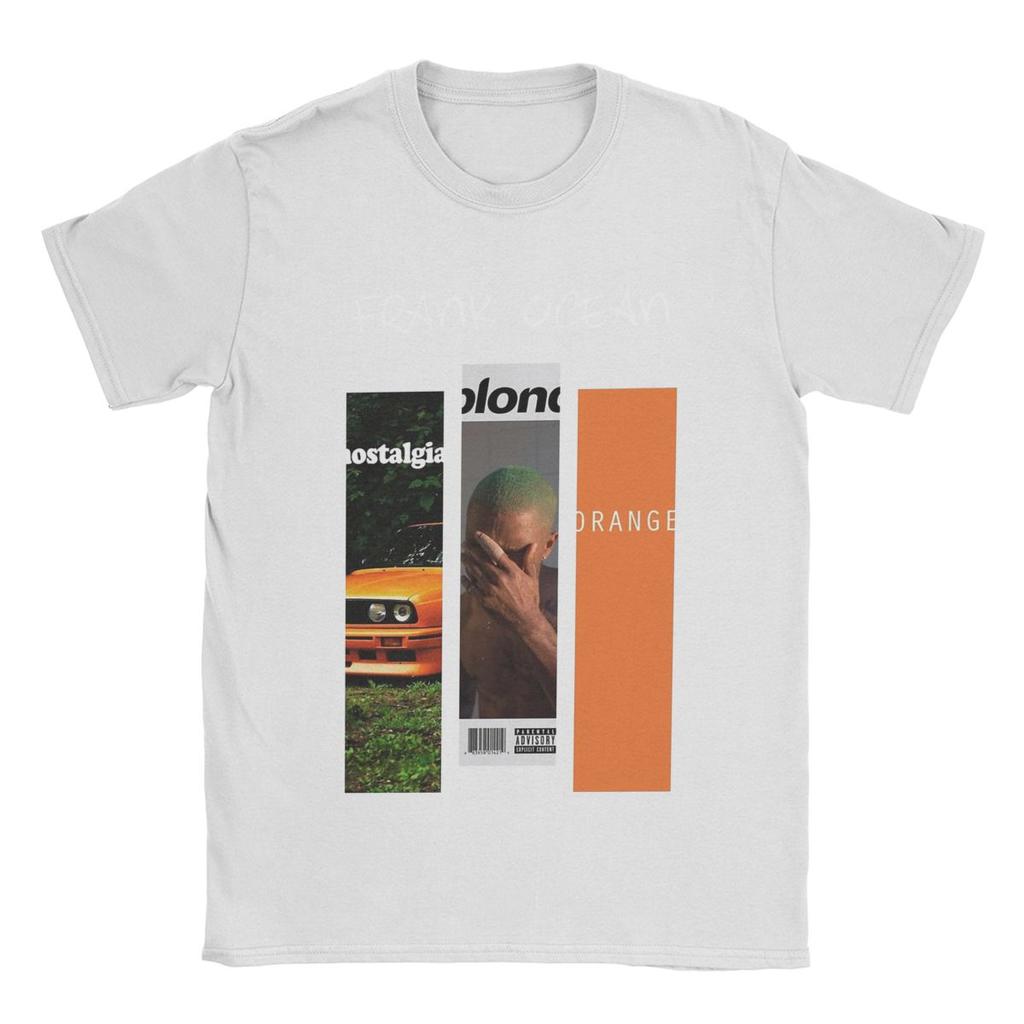 Franks Oceans Albums T-shirt voor Heren Nieuwigheid 100% Katoen T-shirts O-hals Korte Mouw T-shirts Plus Size Kleding