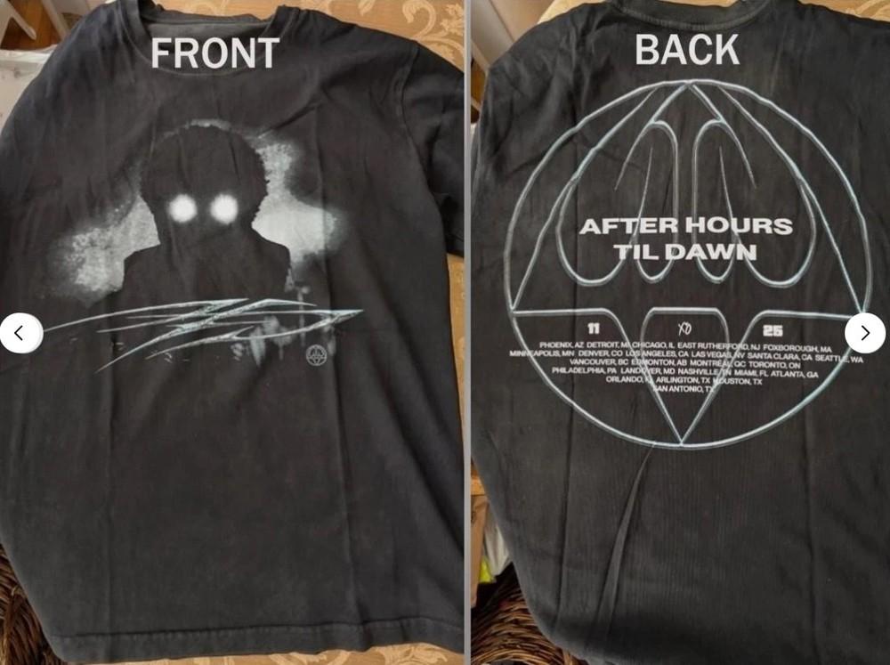 The Weeknd After Hours Til Dawn Tour Merch 2025 T-Shirt Unisex T-Shirt XL
