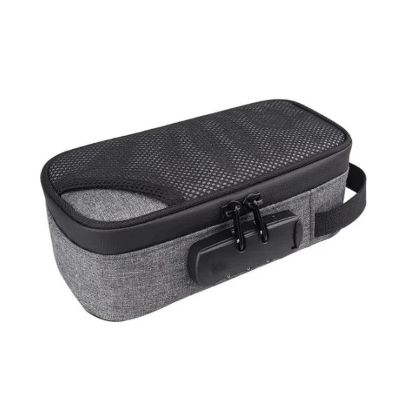 Combination Lock Smell Proof Bag Waterproof Smooth zipper Odorless Storage Case Blocks Out Smells Portable Medicine Lock Box