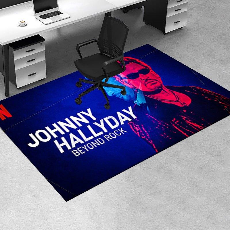Johnny Hallyday Beyond Rock: The Complete CollectionOffice Mat Perfect for Home Decor Office Desk Chair Rugs Chair Carpet for office Polyest