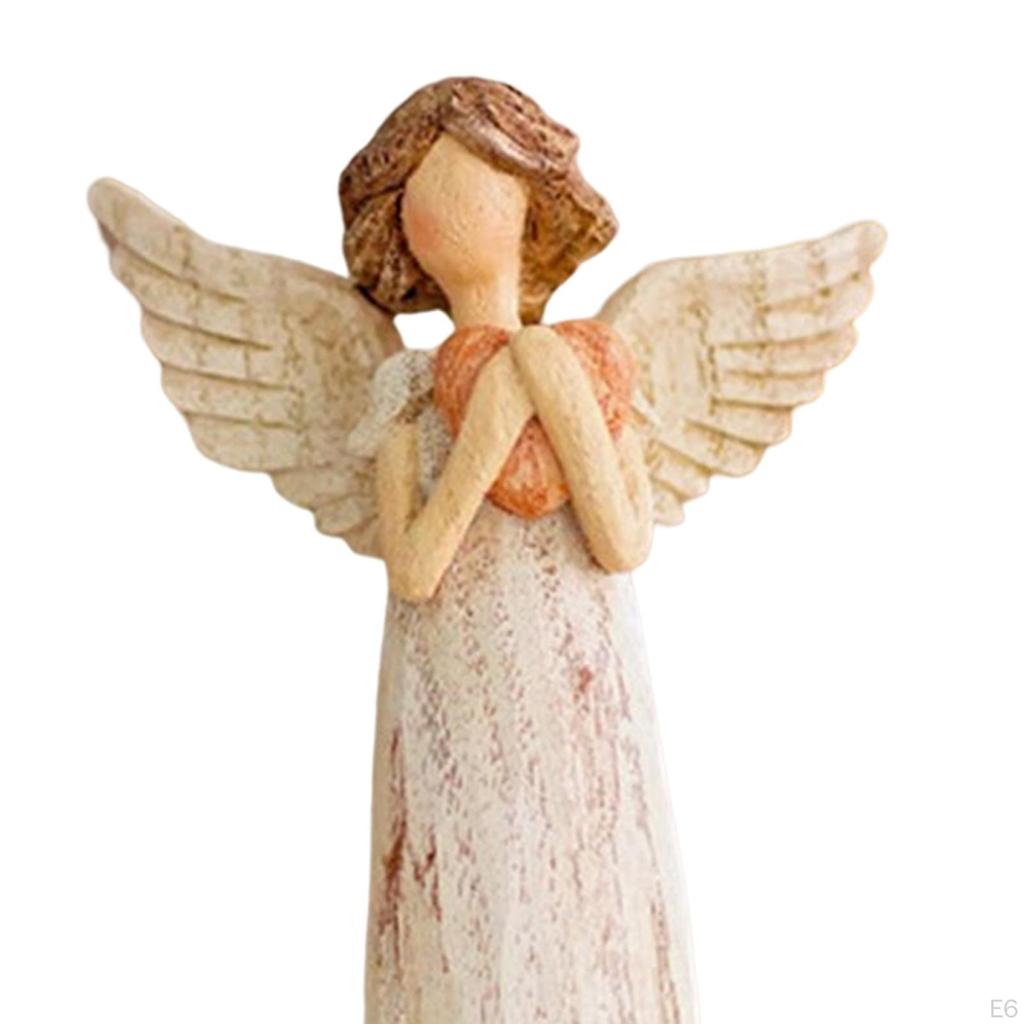 Engel Figur Hand bemalt Ornament dekorative Cherub Figuren für Schrank Tischplatte Bücherregal