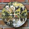 30cm Round Wood Wall Clock Perfect for Hotel and Vacation Rental Decor