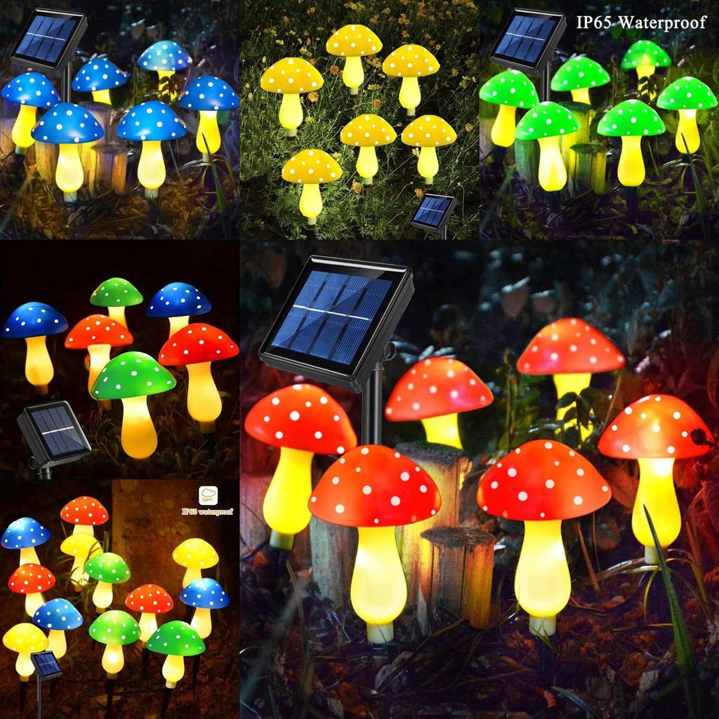 Pilz Solar Lichterkette Außen Garten Deko Dekorative Lampe Für Weihnachtsveranstaltungen