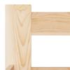 Solid Pine Wood Bed Frame 200x200 cm