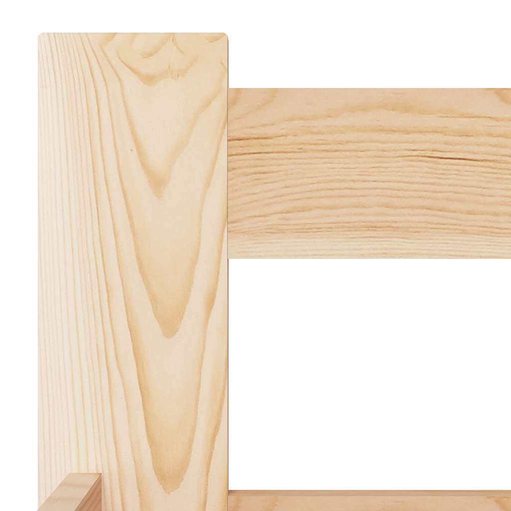 Solid Pine Wood Bed Frame 200x200 cm