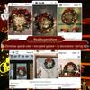 Kreativer Weihnachtskranz Tür- und Baumschmuck