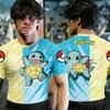 Summer Men's Fitness Tshirts Cartoon Pokémon Gengar Muscle T-shirts Jiu Jitsu Rash Guard Breathable Tees Man Fitness Clothing