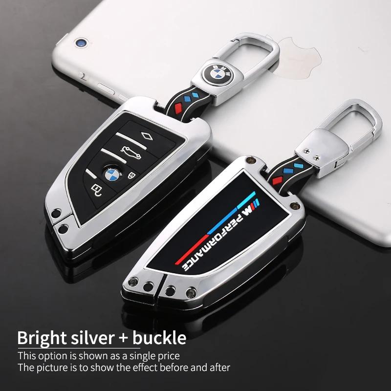 2025 Leather Car Remote Key Case Cover Shell Fob For BMW X1 X3 X5 X6 X7 1 3 5 6 7 Series G20 G30 G11 F15 F16 G01 G02 F48 Key