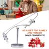 Kinetische Fischer-Balance-Skulptur - Schreibtisch-Dekoration für Zuhause und Büro, Stressabbau-Geschenk für Männer, für Angler und Angelfreunde