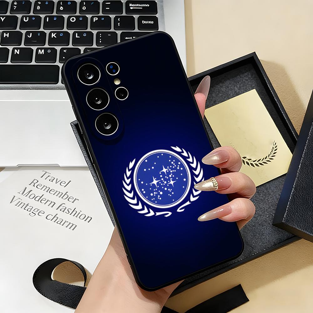 

S-Star T-Trek Phone Case For Samsung S26 S25 S24 FE S23 S22 S21 Plus S20 Ultra Note20Ultra Black Soft Shell Galaxy S25 FE