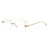 Xiaomi Women Rimless Square Sunglasses UV400 Gold Alloy Temples Multi Color Fashion Daily Shades