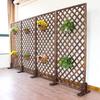 Anti-corrosion Wood Fence Grid Flower Stand