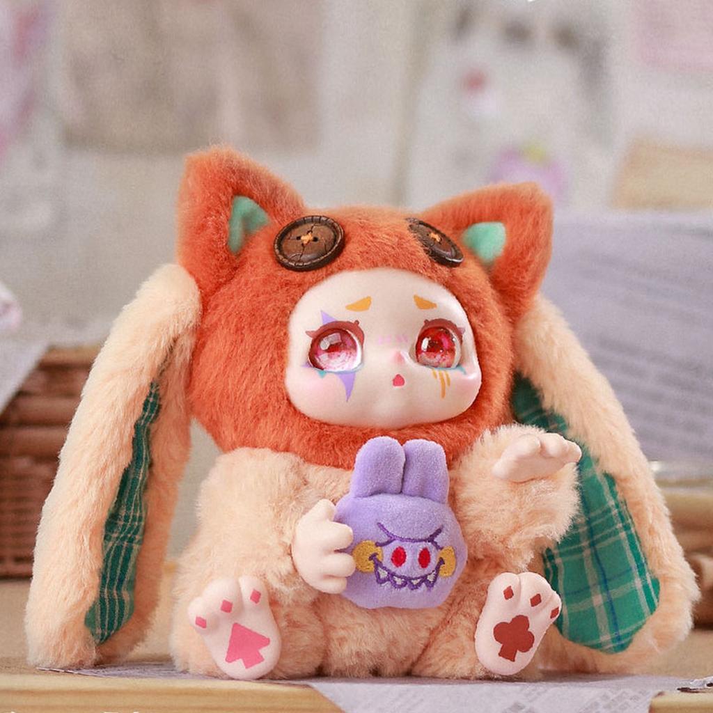 Cute Vinyl Plush Figures, Take A Of Bear Series Plush Doll, Kawaii Collectible Toys Figure Mystery Box For Birthday Gifts, Single Box