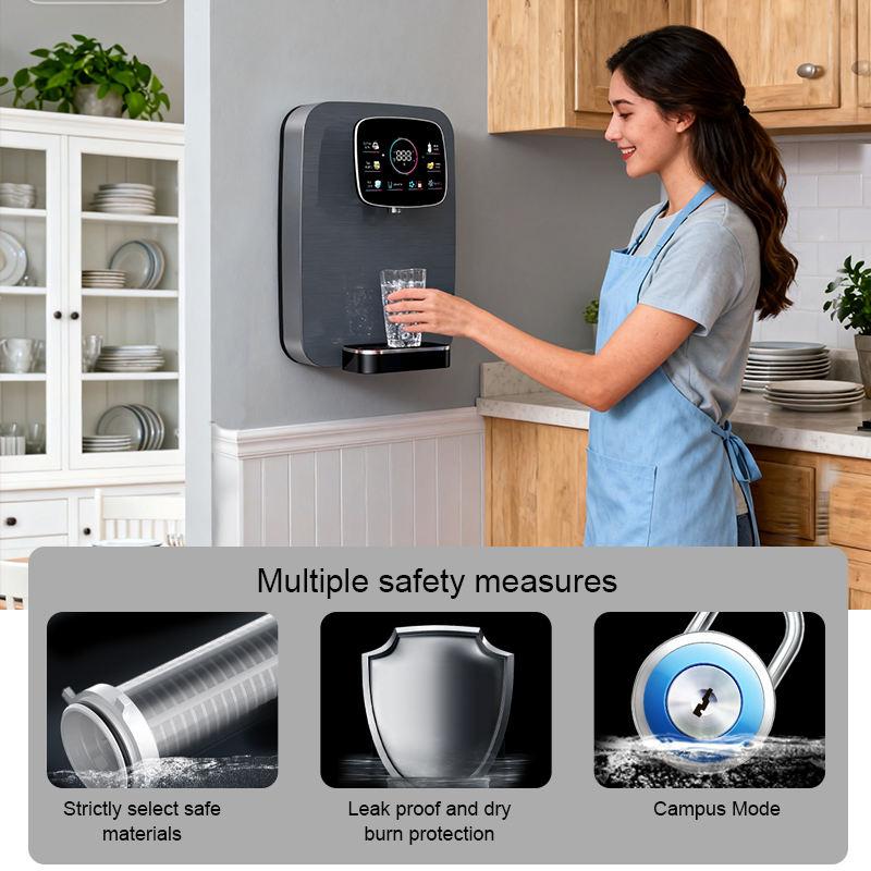 PSL9   Automatic Wall-Mounted Water Dispenser-Home & Commercial Use Reverse Osmosis Water Purifier with Carbon Gray RO Filter