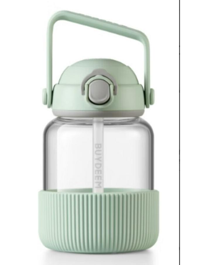 Buydeem 800ml High Borosilicate Glass Water Bottle
