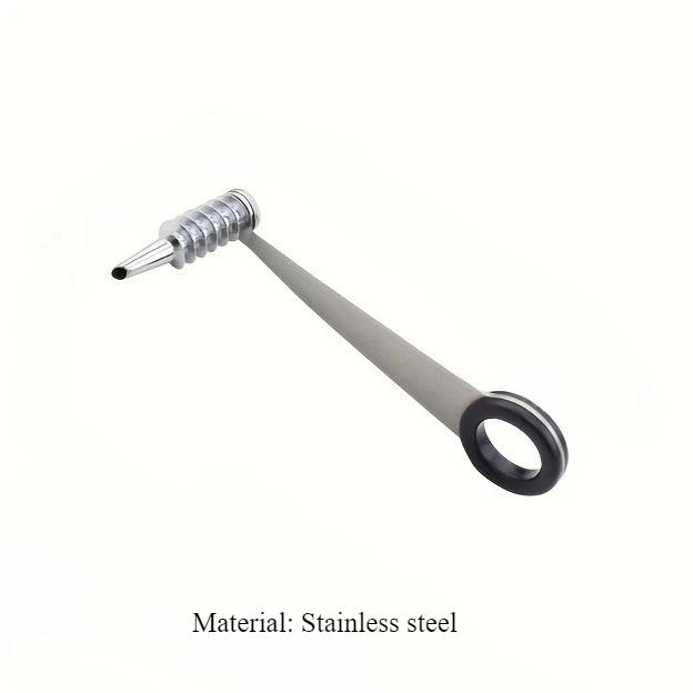 Manual Vegetable Spiral Cutter - Stainless Steel Handheld Slicer with Curved Design, Suitable for Even Cutting of Potatoes