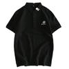 Original Order Withdraw from Cupboard Tail Goods Summer Lapel Embroidered Cotton Half Sleeve T-shirt Men's Business Casual Short sleeve Polo Shirt