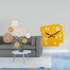 Rattan Woven Wall Art And Nordic Minimalist Cheese Clock Decorative Ornaments for Bedroom Hallway