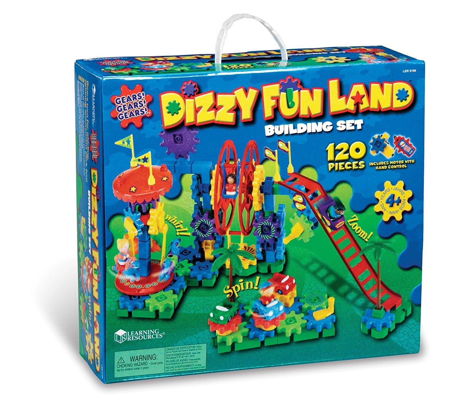 

Learning Resources Colorful Gear Blocks Dizzy Fun Land LER9199 Authentic
