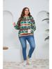 Neues Übergrößen-Doppelflanell-Kapuzensweatshirt Teddybär Plüsch Langarm-Pullover-Oberteil für Herbst/Winter