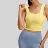 New Summer Sports Bra Female Vest Style High Strength Shock Proof Push Up Sports Fitness Yoga Bra for Women