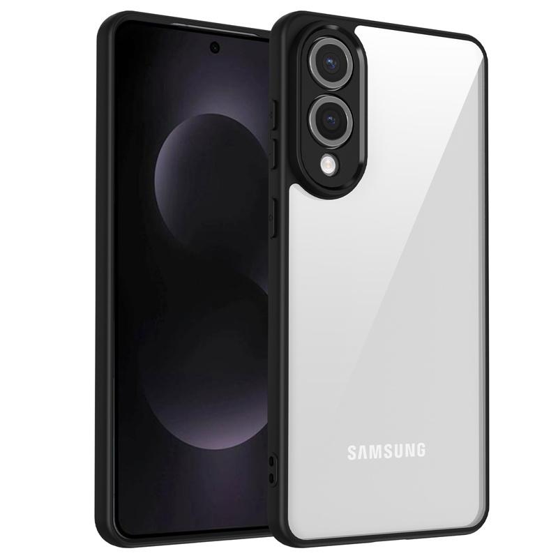 For Samsung Galaxy S25 Edge Case Plating Silicone Bumper Shockproof Clear Back Cover Hard Matte Phone Case for Samsung S25Edge