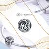 Charms Letter S S925 Bead Beads Openwork Zircons Openwork Letter