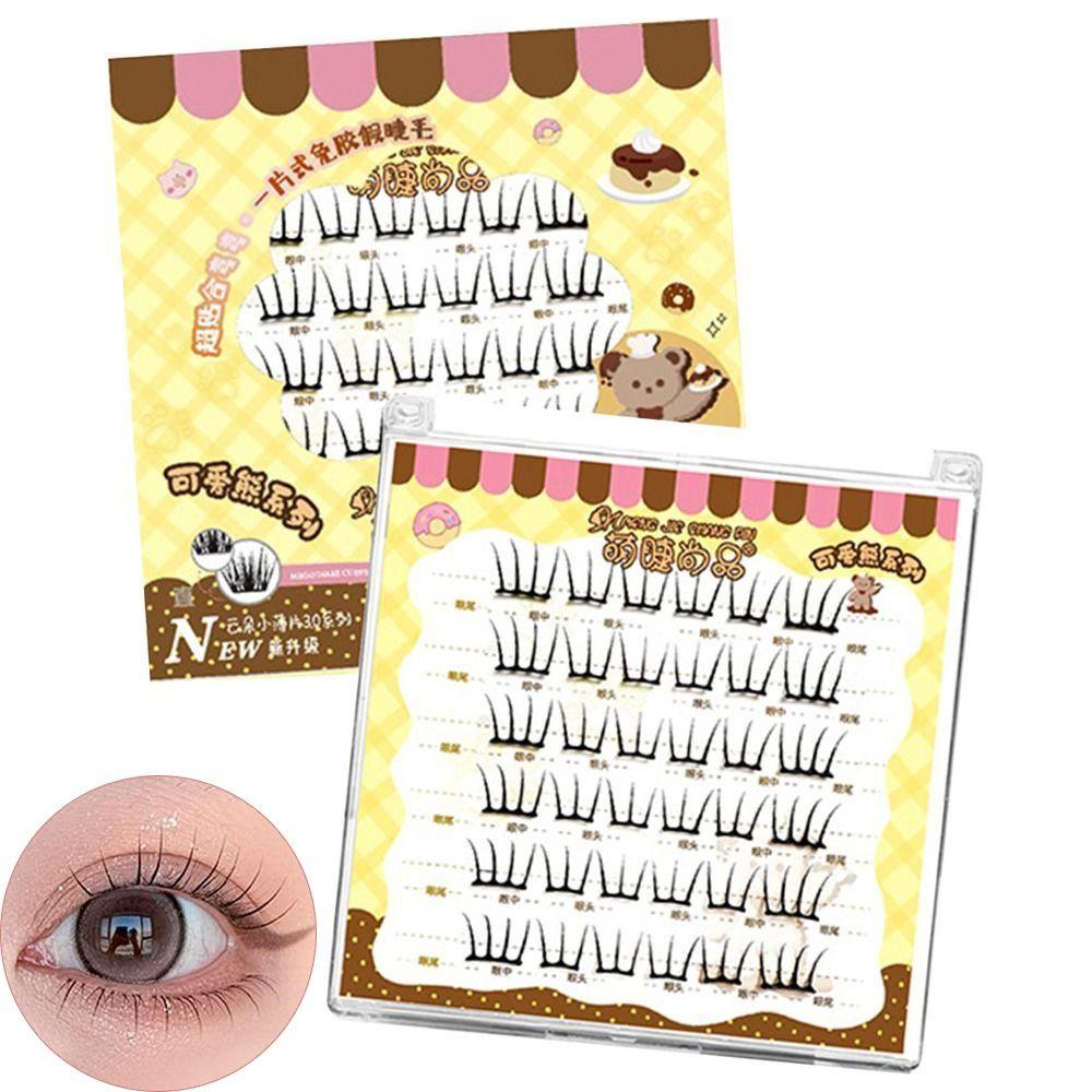 6-Row False Eyelashes Natural Look DIY Lash Extension Kit 3D Faux Mink Lash  Personal Care