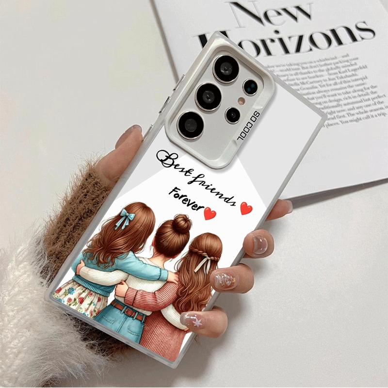 

Best Friends Forever Girls Soft Phone Case for Samsung Galaxy S24 S25 FE S26 Edge S23 Ultra S22 Plus S21 + Shockproof Cover Back Samsung S25