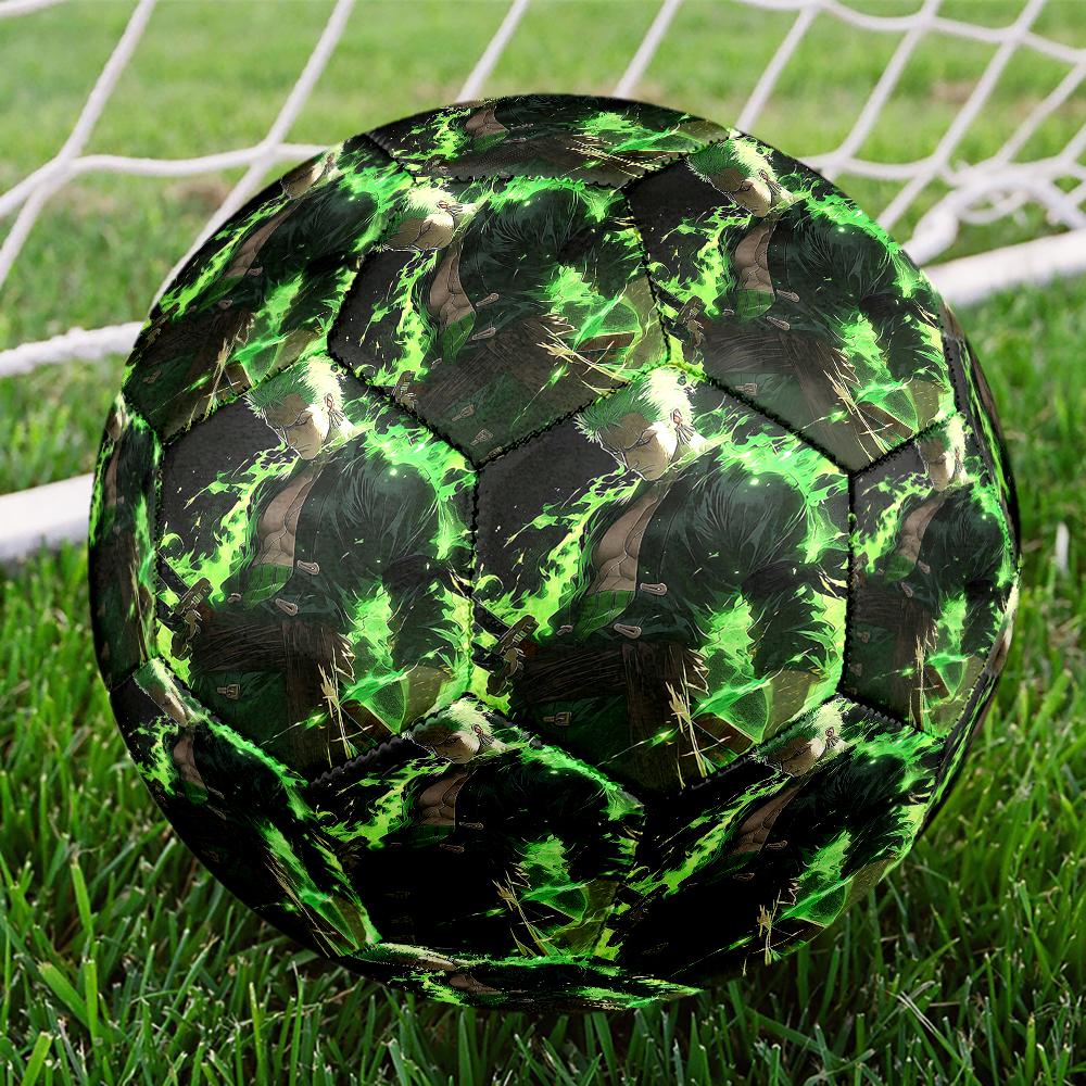 Roronoa Zoro Theme Size 5 Soccer Ball, Suitable for Both Indoor and Outdoor Matches, a Gift Suitable for Everyone.