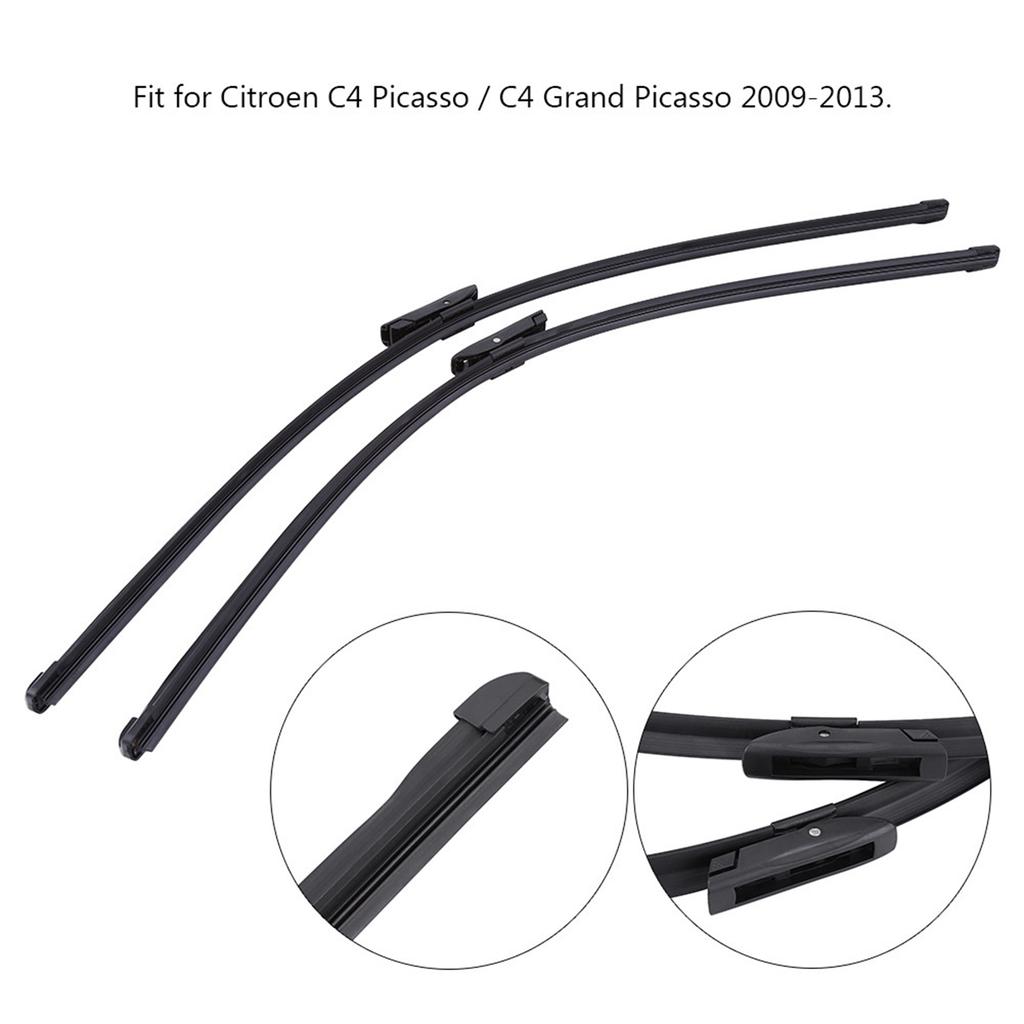 2pcs Front Windshield Wiper Blades Left & Right for Citroen C4 Picasso C4 Grand Picasso 09 13