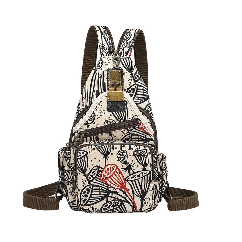 Brystveske for kvinner, Fritidsreiser Multipurpose Crossbody-veske, Mote Allsidig liten ryggsekk