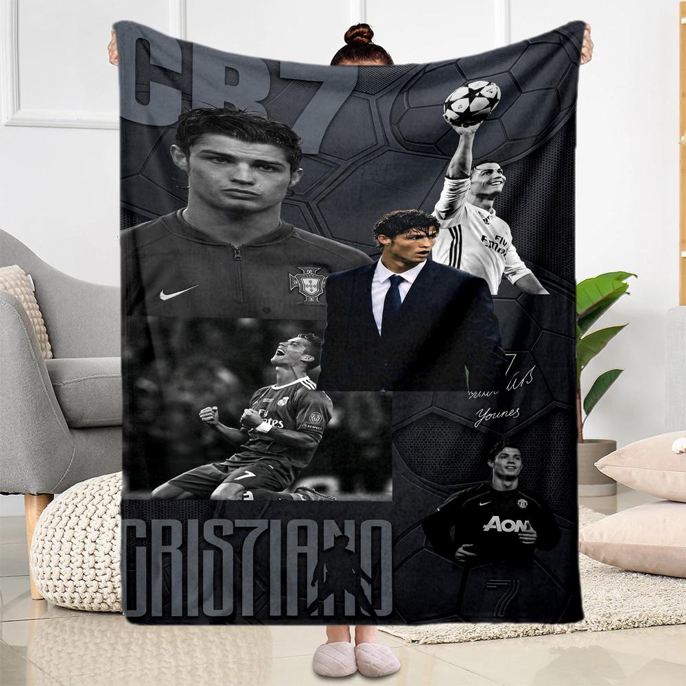 Cristiano Ronaldo 126 Blanket Ultra-Soft Great for Couch Livingroom Chair Four Seasons Multipurpose Playful Design
