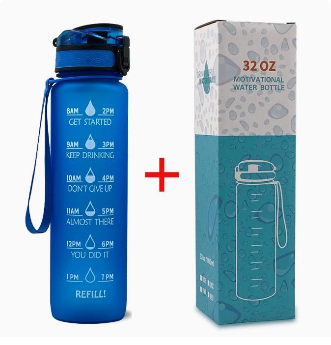 1L/500mL Plastic Kettle Tritan Material Matte Gradient Bounce Sports Water Bottle Space Cup Travel Cup