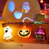 Halloween Party LED String Lights Ghost, Pumpkin, Cat and Spider Web Decorative Night Lights Halloween Decorations